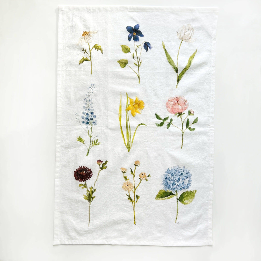 Kjøkkenhåndkle - Garden flowers