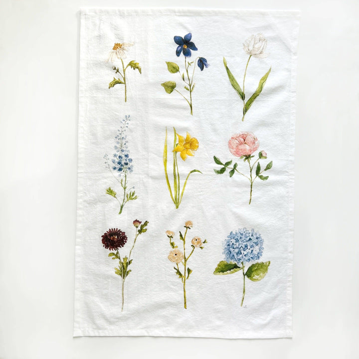 Kjøkkenhåndkle - Garden flowers