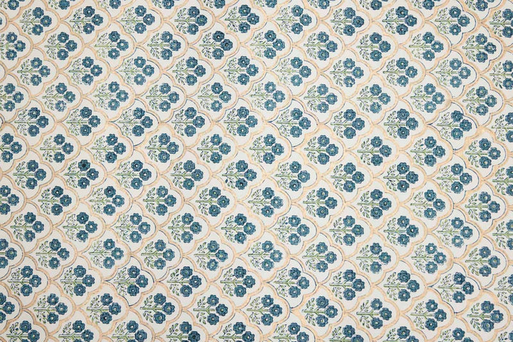 Håndtrykket gavepapir – Trellis Indigo