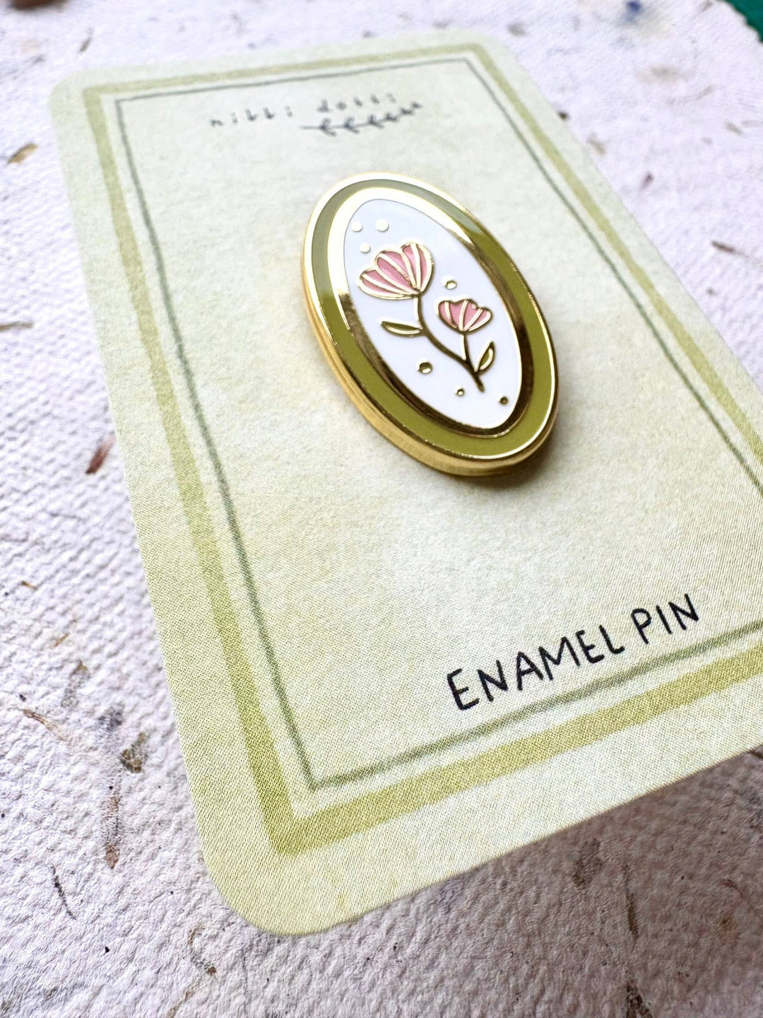 Emaljepin – Blomst