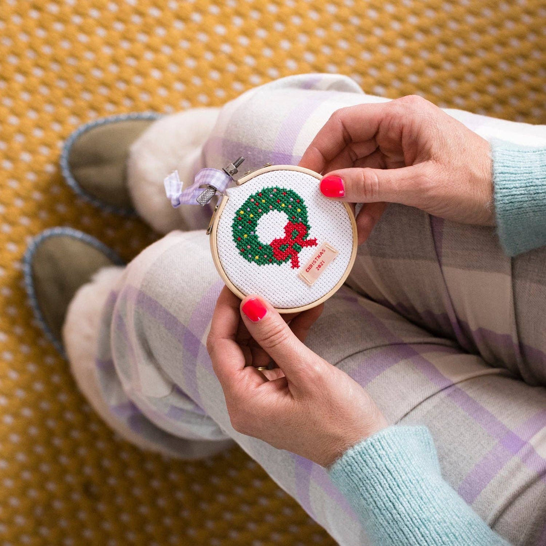 Broderisett – Julekrans