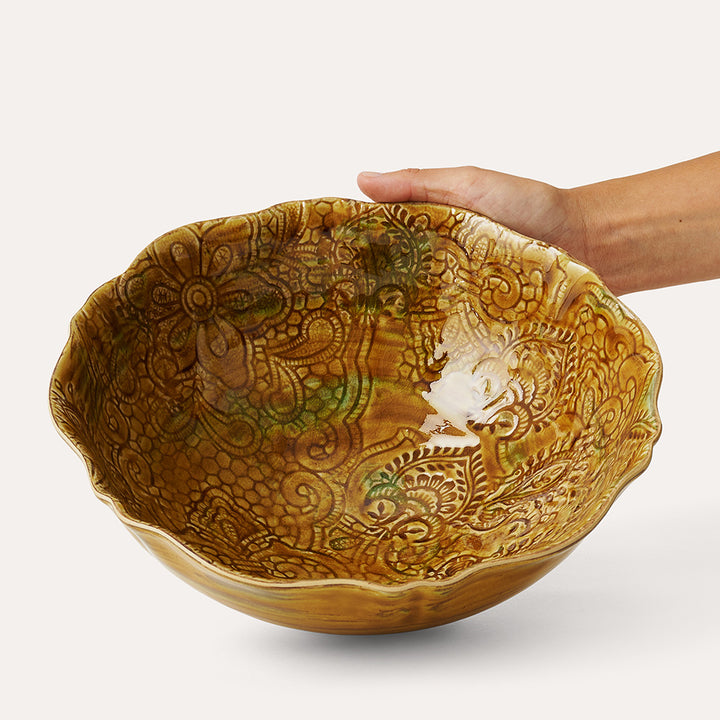 Sthål Arabesque Bowl – Pineapple  (26 cm)