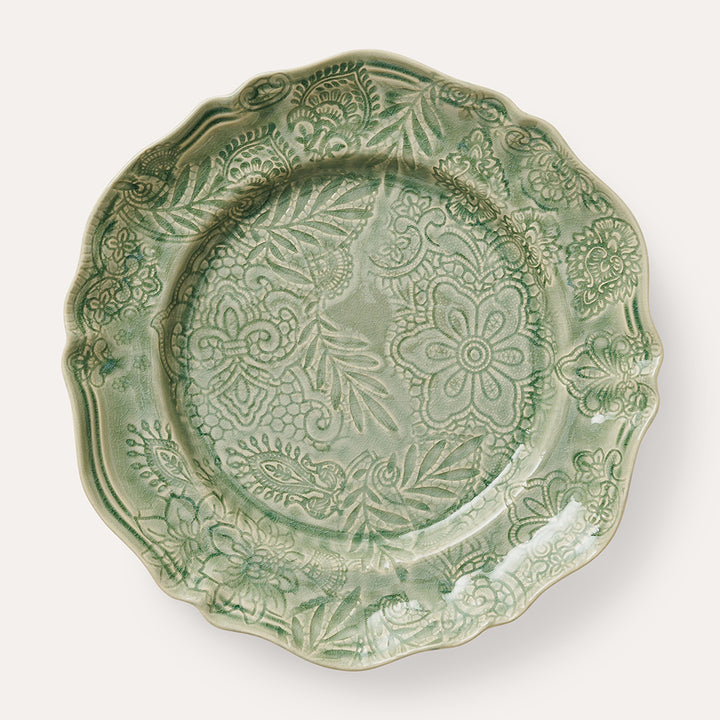 Sthål Stort rundt fat Antique – 34 cm