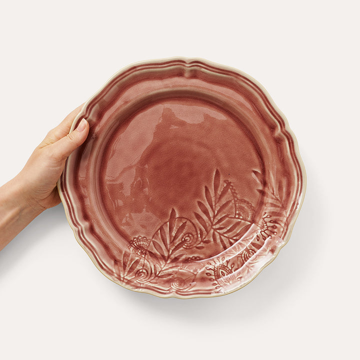 Middagstallerken – Old rose