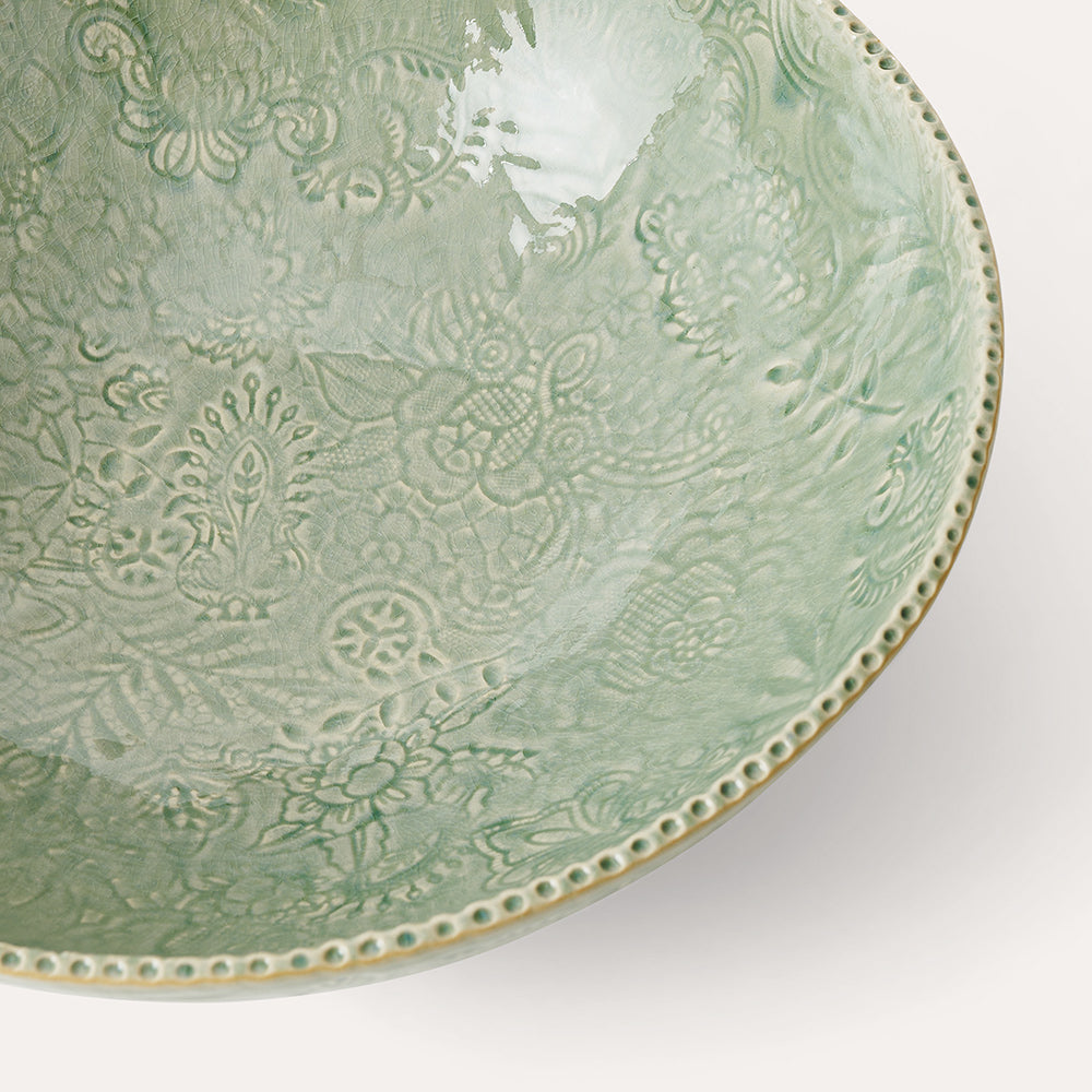 Sthål stor bolle – Antique