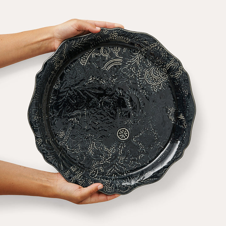 Sthål Rundt serveringsfat / pizzatallerken Thunder – 34 cm