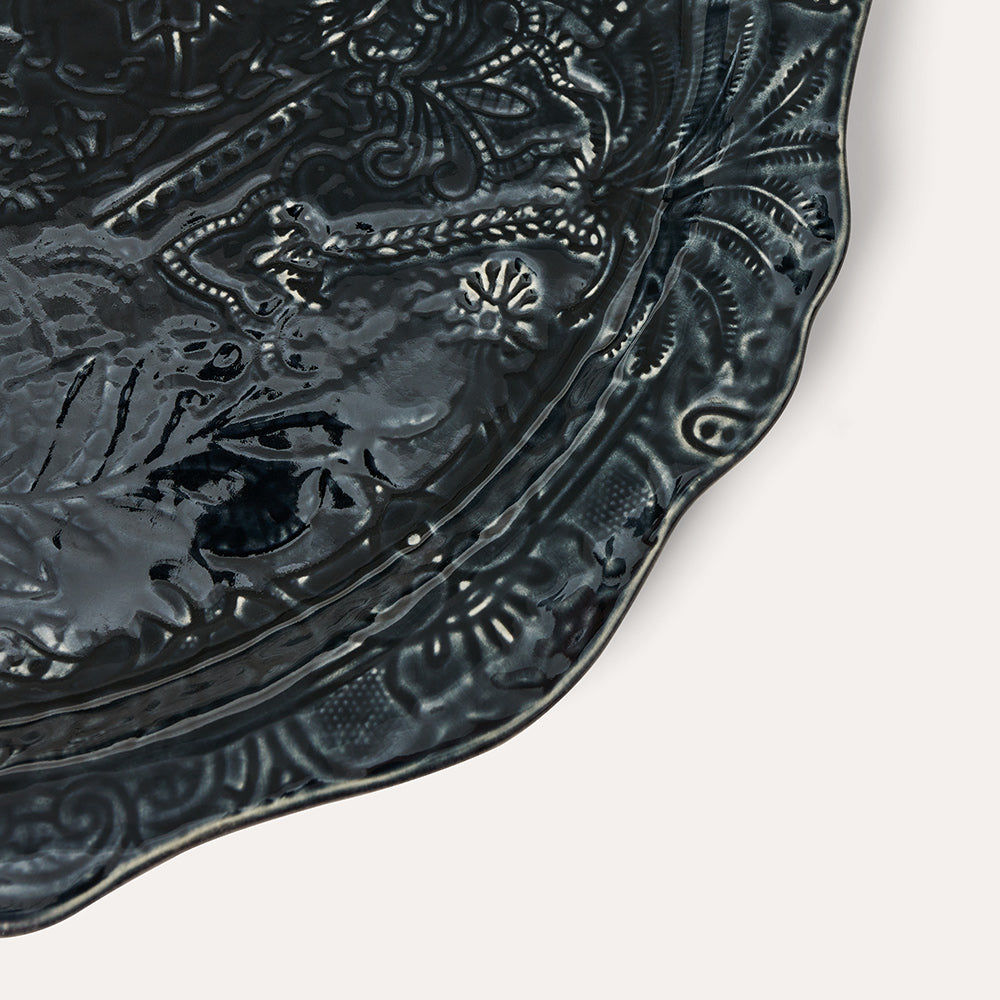 Sthål Rundt serveringsfat / pizzatallerken Thunder – 34 cm