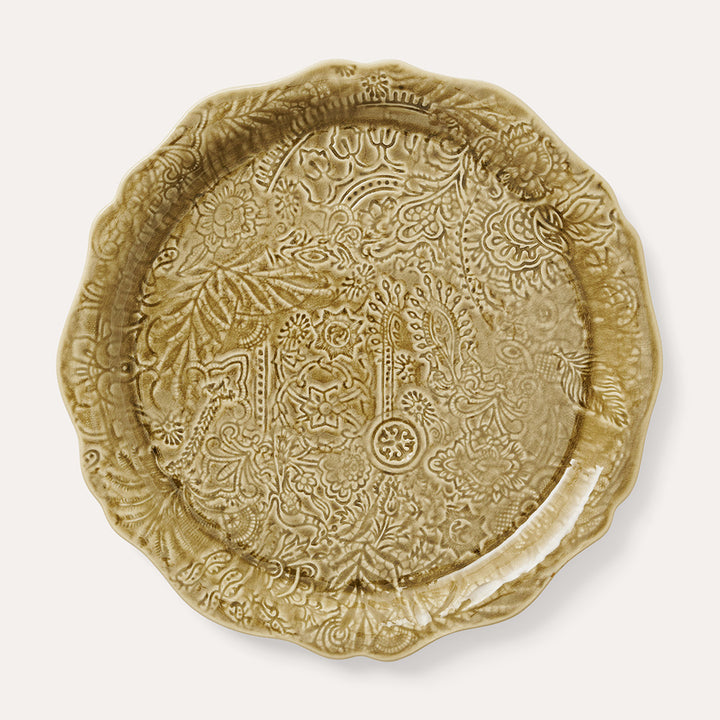 Sthål Rundt serveringsfat / pizzatallerken Sand – 34 cm