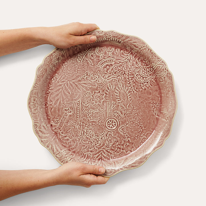 Sthål Rundt serveringsfat / pizzatallerken Old Rose – 34 cm