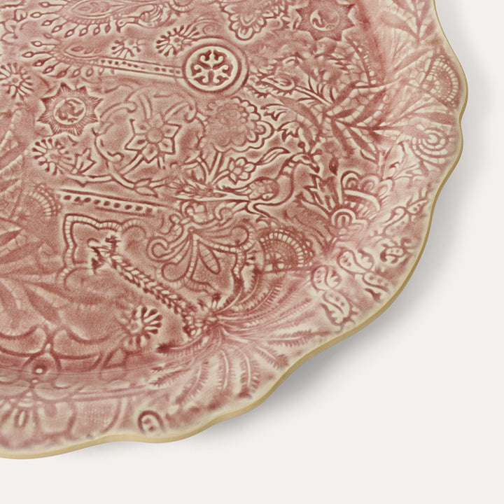 Sthål Rundt serveringsfat / pizzatallerken Old Rose – 34 cm
