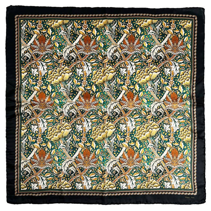 Silkesjal William Morris – Windrush Green | 90 × 90 cm