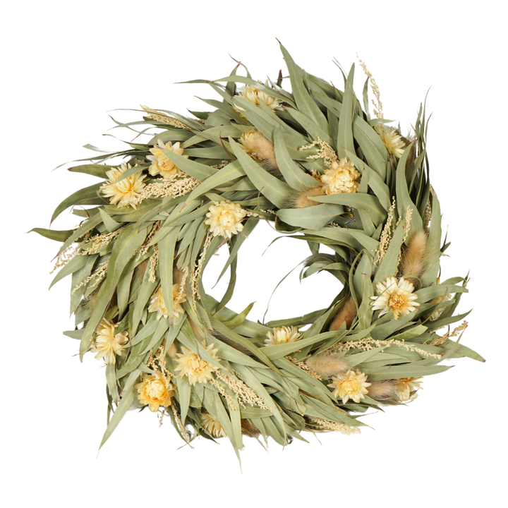 Tørket blomsterkrans – Small (Ø 25 cm)