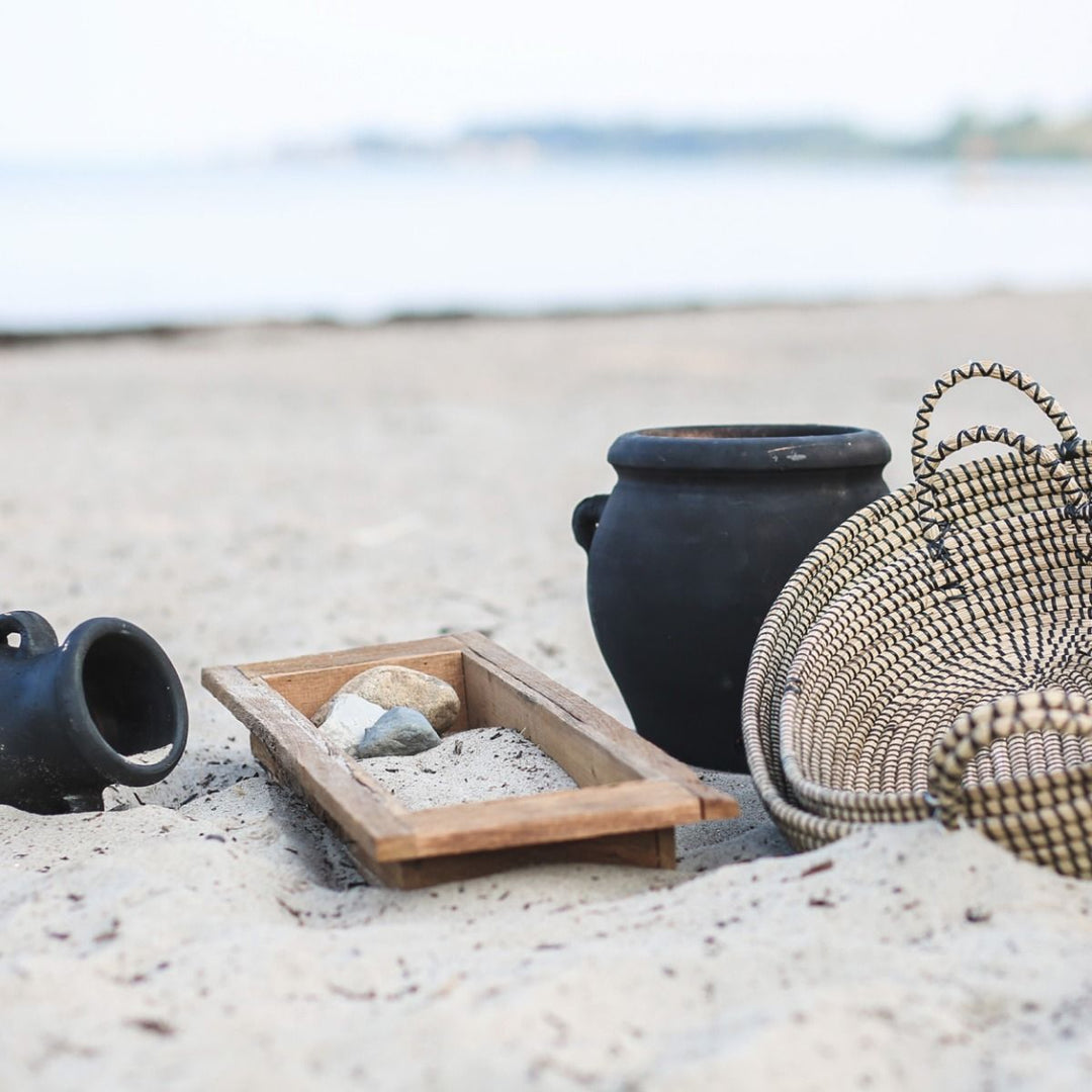 Rektangulær trebrett – rustikk tre 79x23,5x10H cm