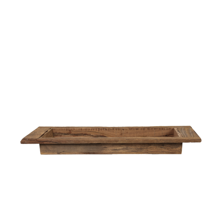 Rektangulær trebrett – rustikk tre 79x23,5x10H cm