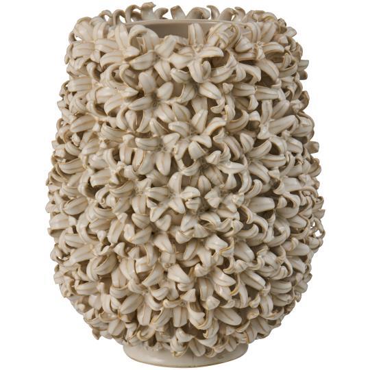 Hyacint vase – hvit, håndlaget
