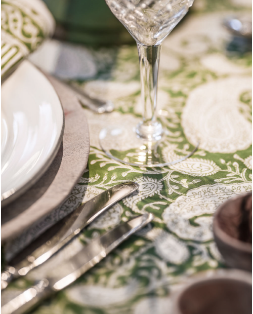 Duk - Big paisley Forrest green 150*230