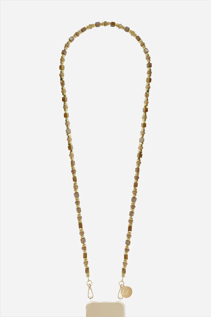 Jeanne – Brun med halvedelstener