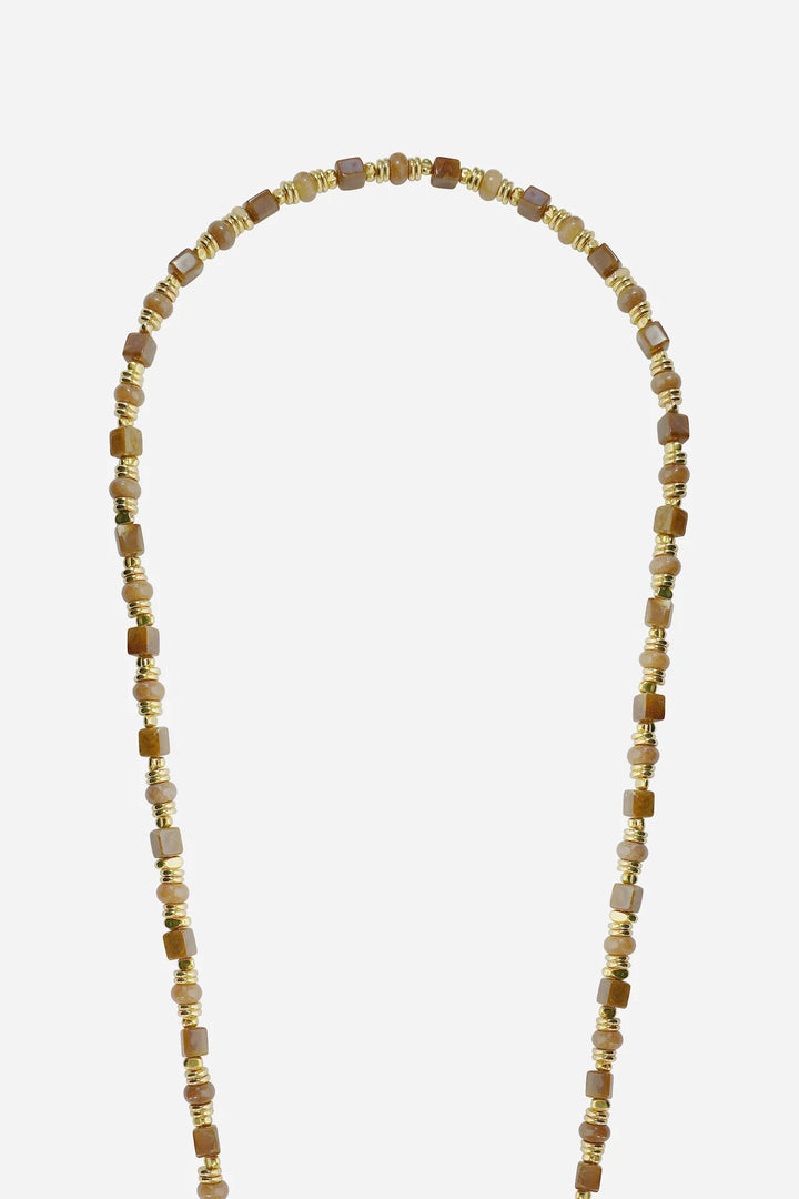 Jeanne – Brun med halvedelstener