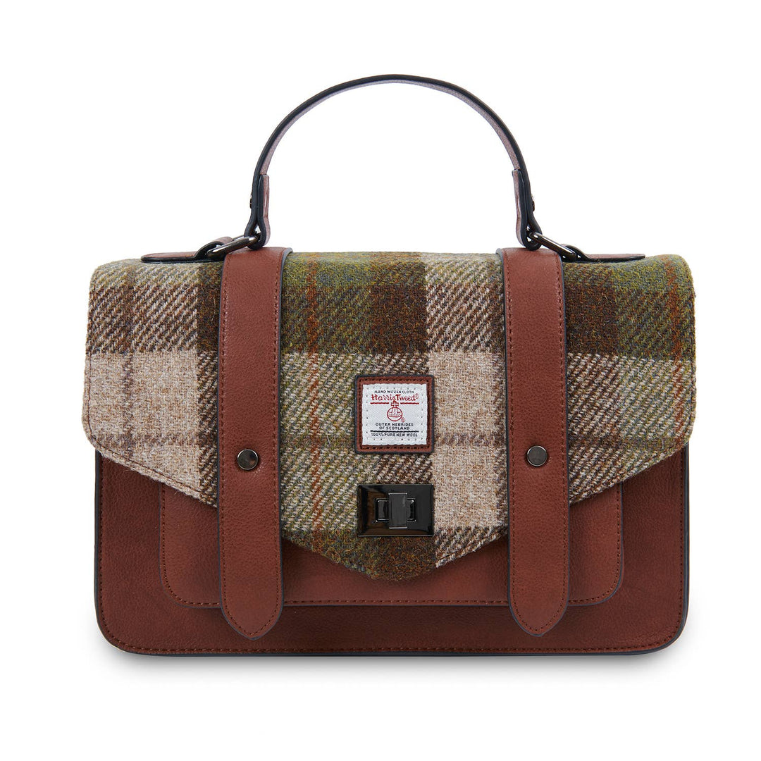 The Large Satchel – veske med Harris Tweed