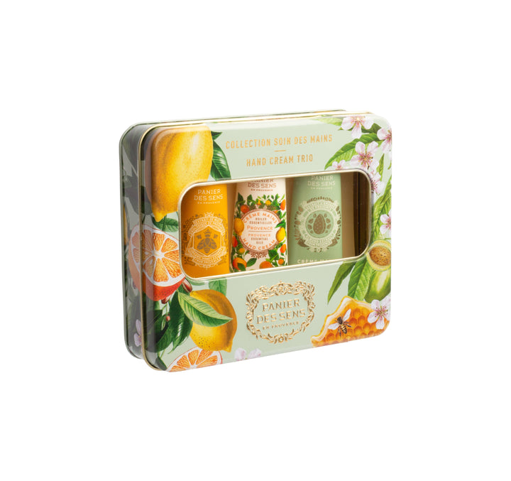 Gavesett – Trio håndkremer: Honning · Mandel · Provence