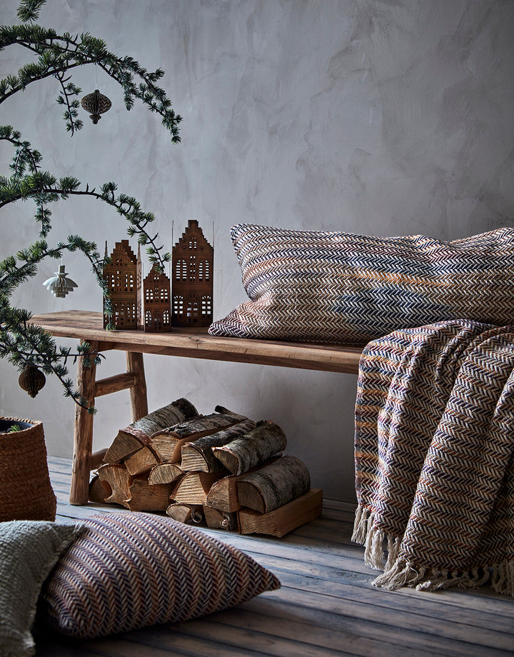 Lykt Hus Design 1 – messingfarget