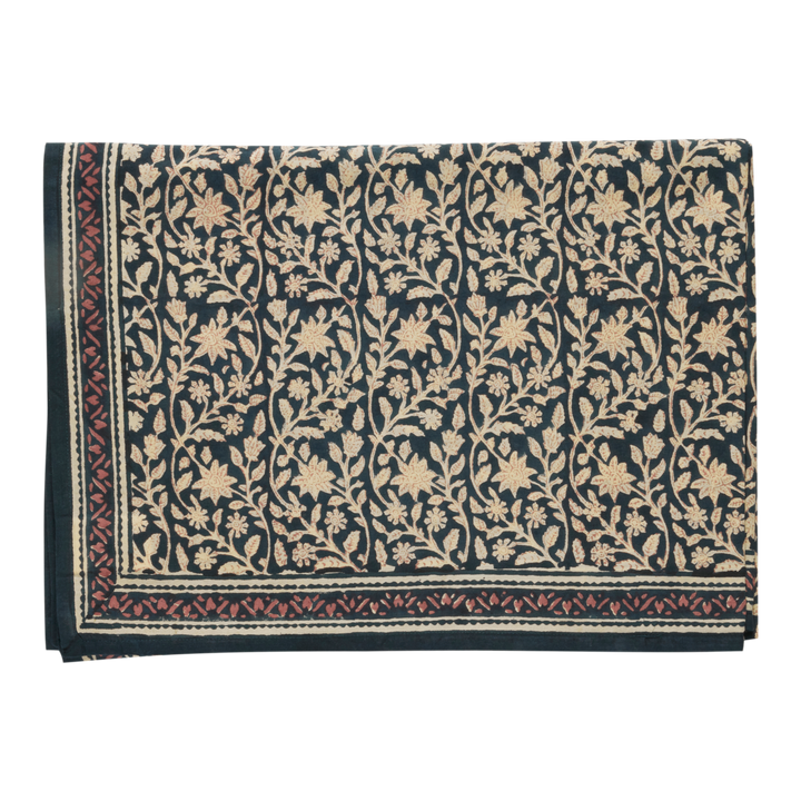 Håndtrykket duk - Goa Indigo