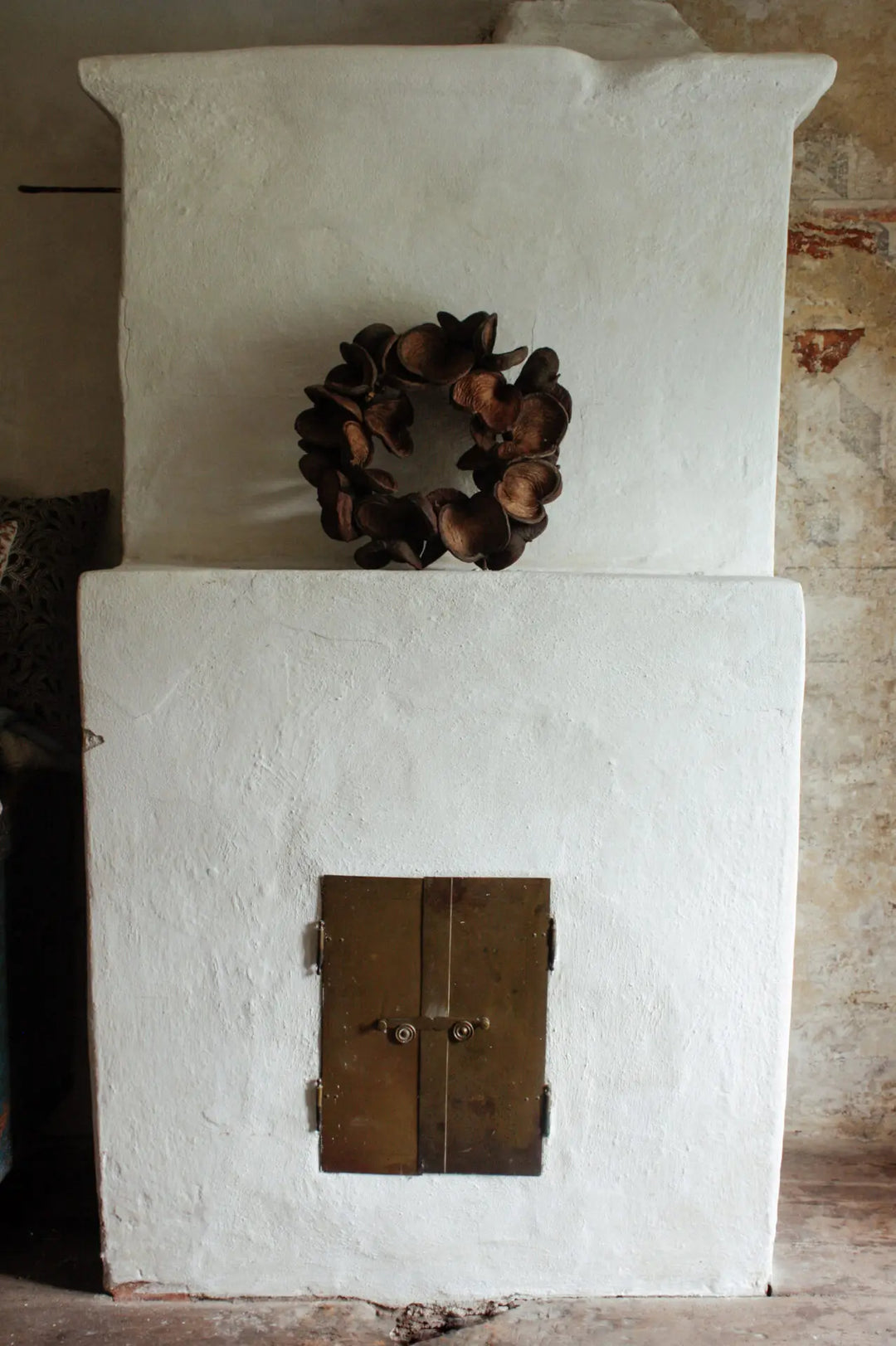 Krans av tørket mandelnøtt – 38 cm