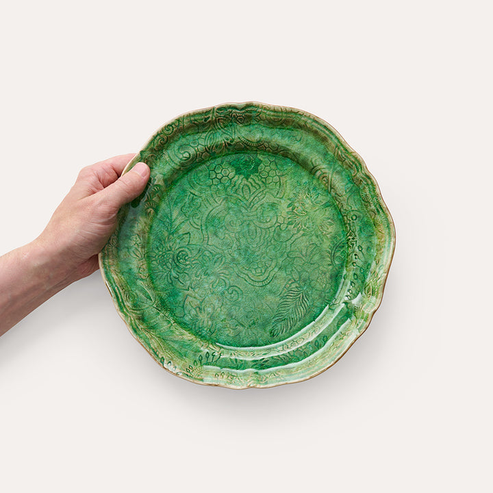 Sthål Middagstallerken – Seaweed med mønster