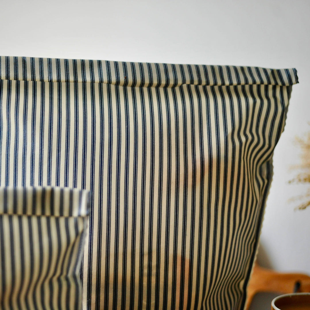 Bivokspose - Navy Striped French - Large (ca 45 x 35 cm)
