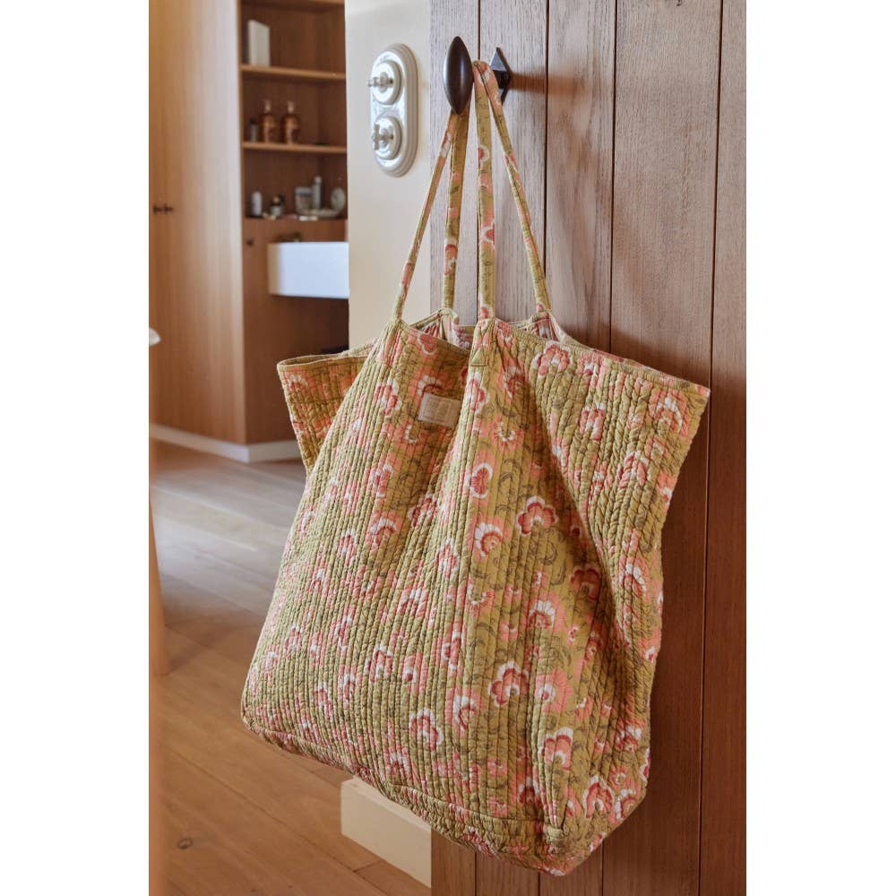 Håndlaget Shopper Bag - Ganesh Olive