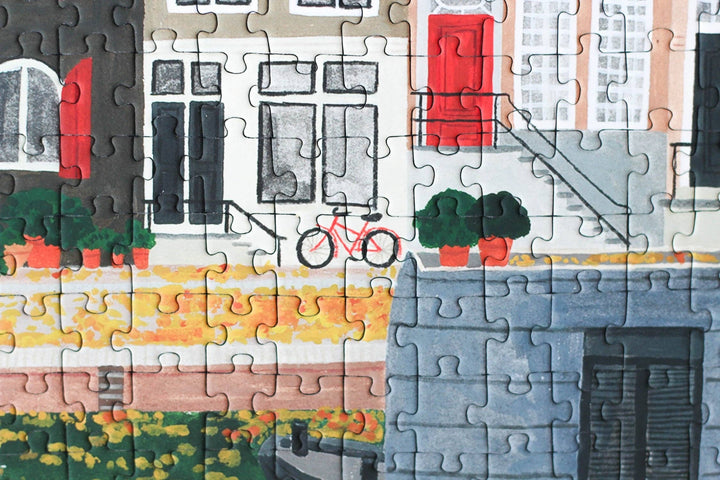 Amsterdam Puslespill 500 brikker – Illustrert av Rachel Victoria Hillis