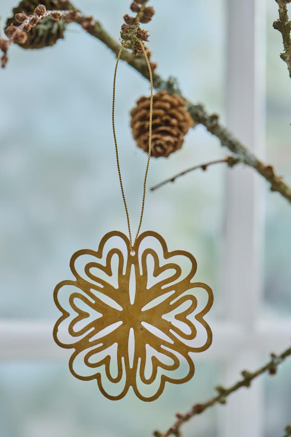 Gloria – juleoppheng i messing