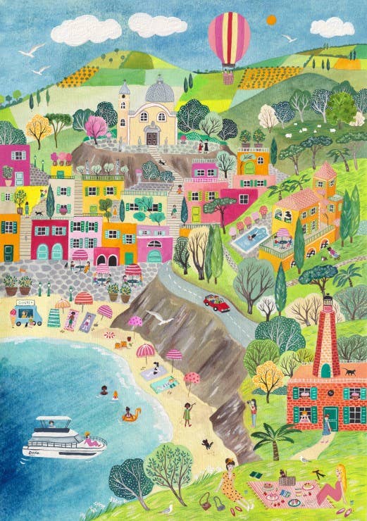 Stroll in Italy Pusespill 2000 brikker - Illustrert av Sonia Cavallini