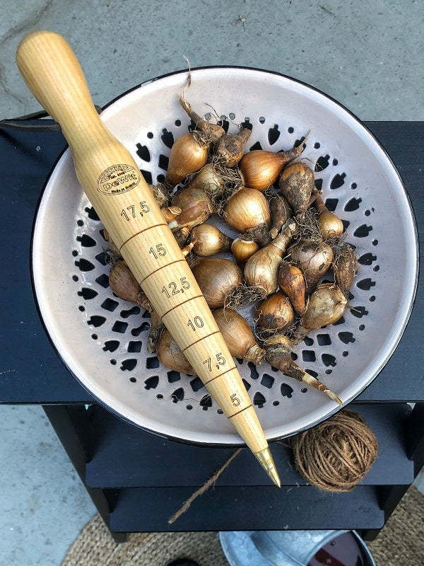 Dibber i treverk med messingtupp