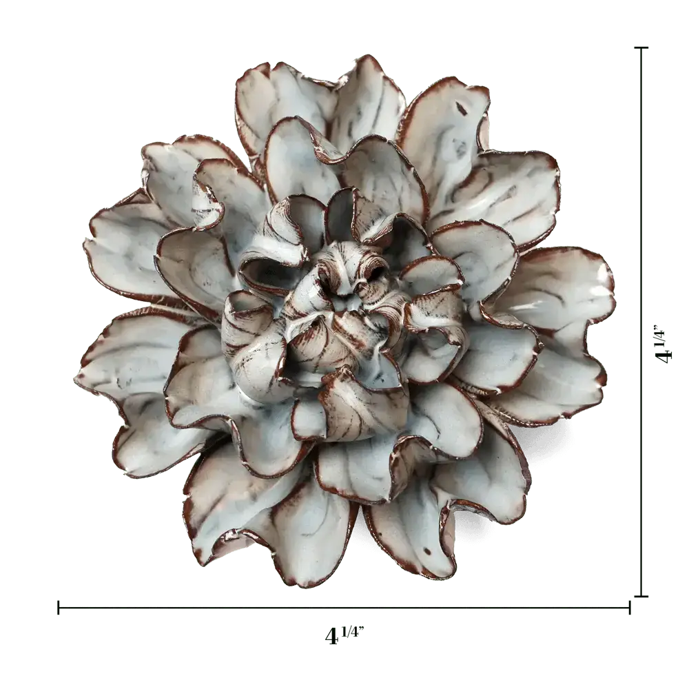 Keramisk blomst - Chocolate Mint Echo Lisianthus