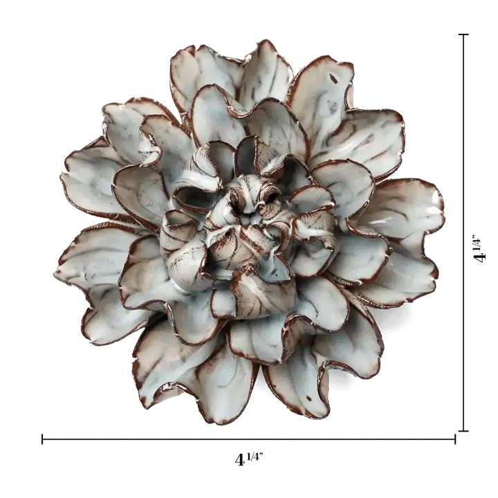 Keramisk blomst - Chocolate Mint Echo Lisianthus