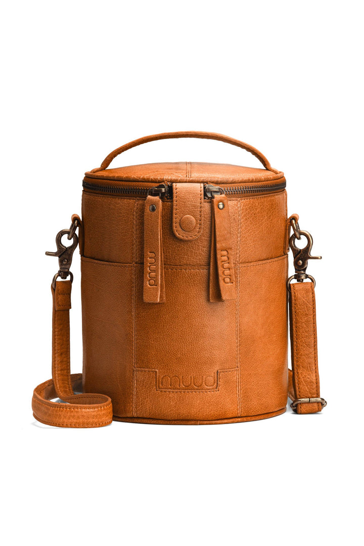 Håndlaget prosjektveske i skinn – Saturn