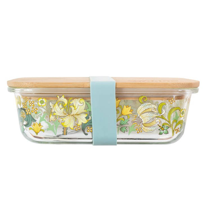 Matboks i glass - William Morris "Golden Lily"