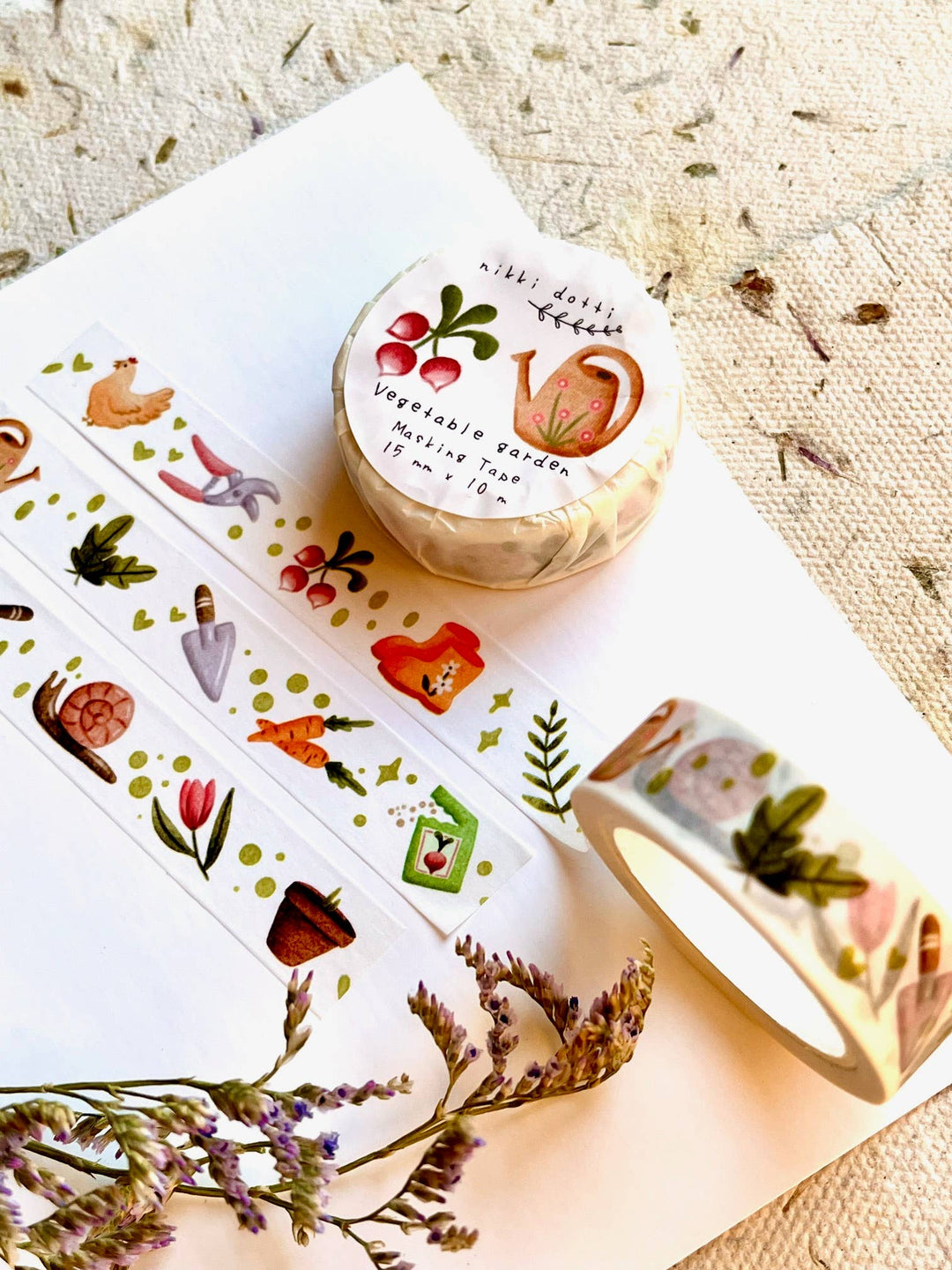 Washi tape - Vegetable garden