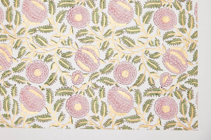 Håndtrykket gavepapir – Marigold Glitz Blush
