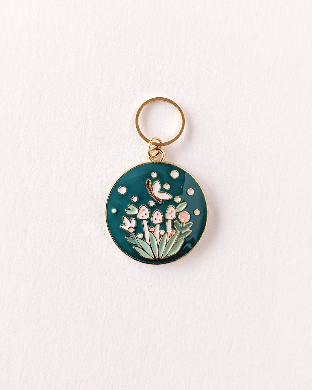 Maskemarkører med blomsterdekor – sett med 4