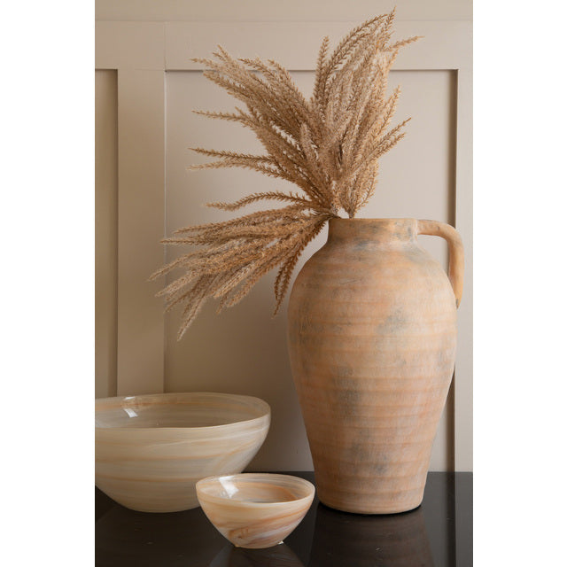 Milani – vase i antikk brun terrakotta