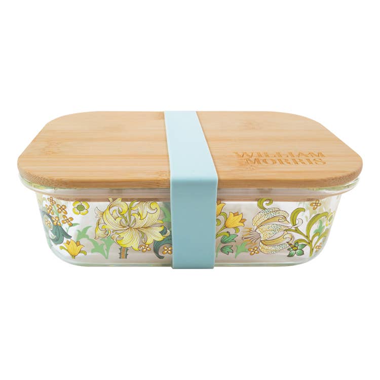 Matboks i glass - William Morris "Golden Lily"