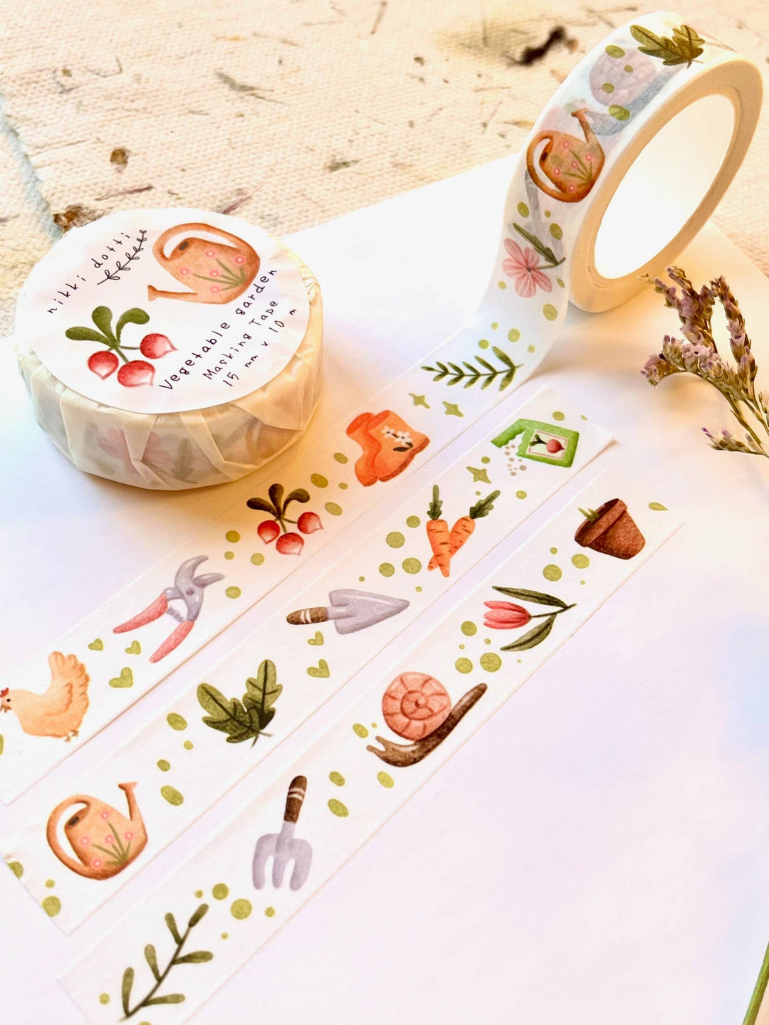 Washi tape - Vegetable garden