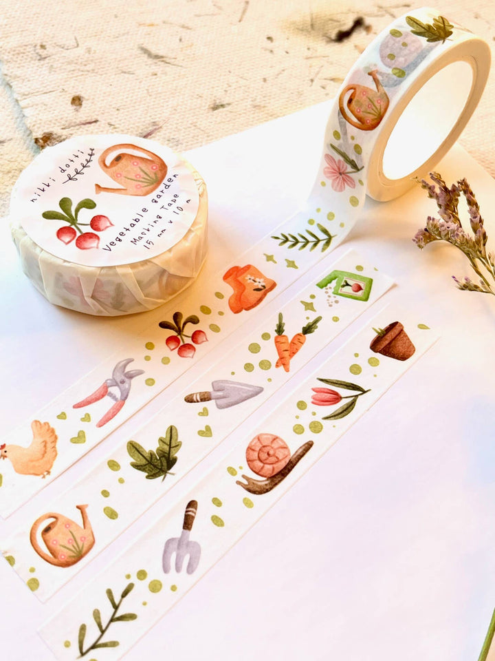 Washi tape - Vegetable garden