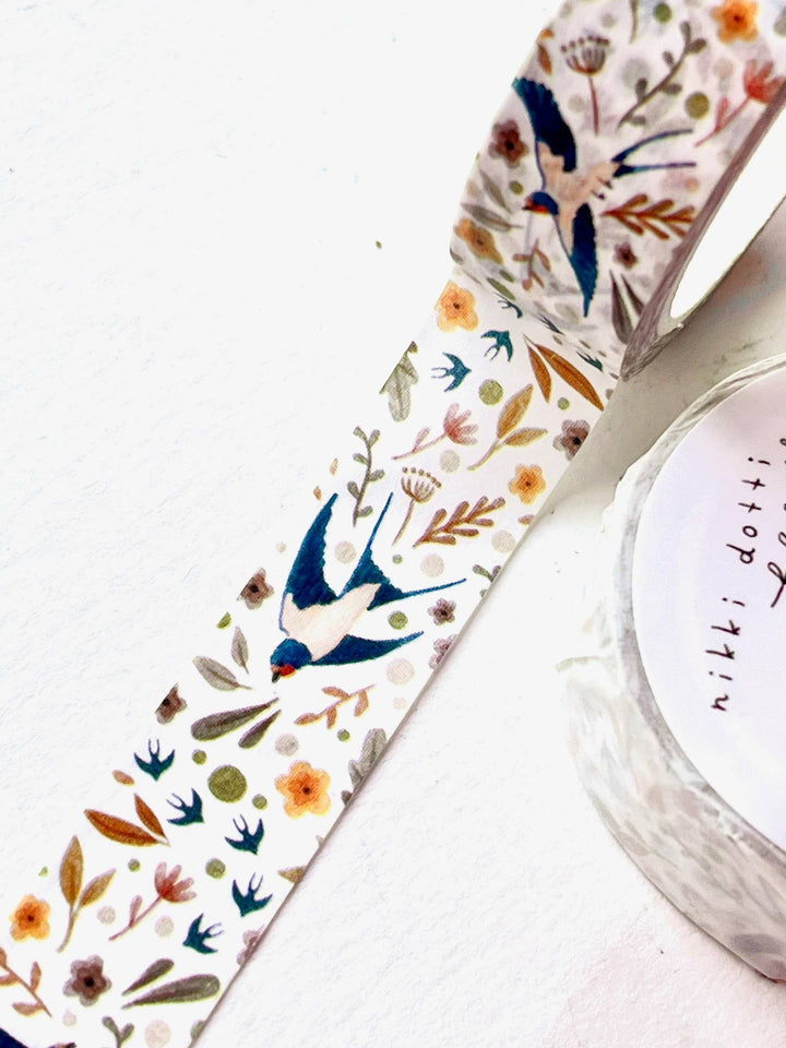 Washi tape – Birds & Flowers