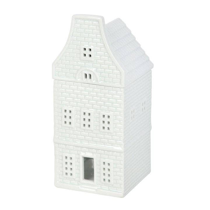 Hvitt hus – duftlampe for duftvoks og duftolje
