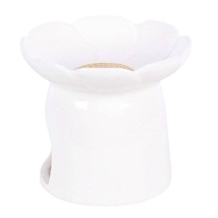 Hvit peon – duftlampe for duftvoks og duftolje