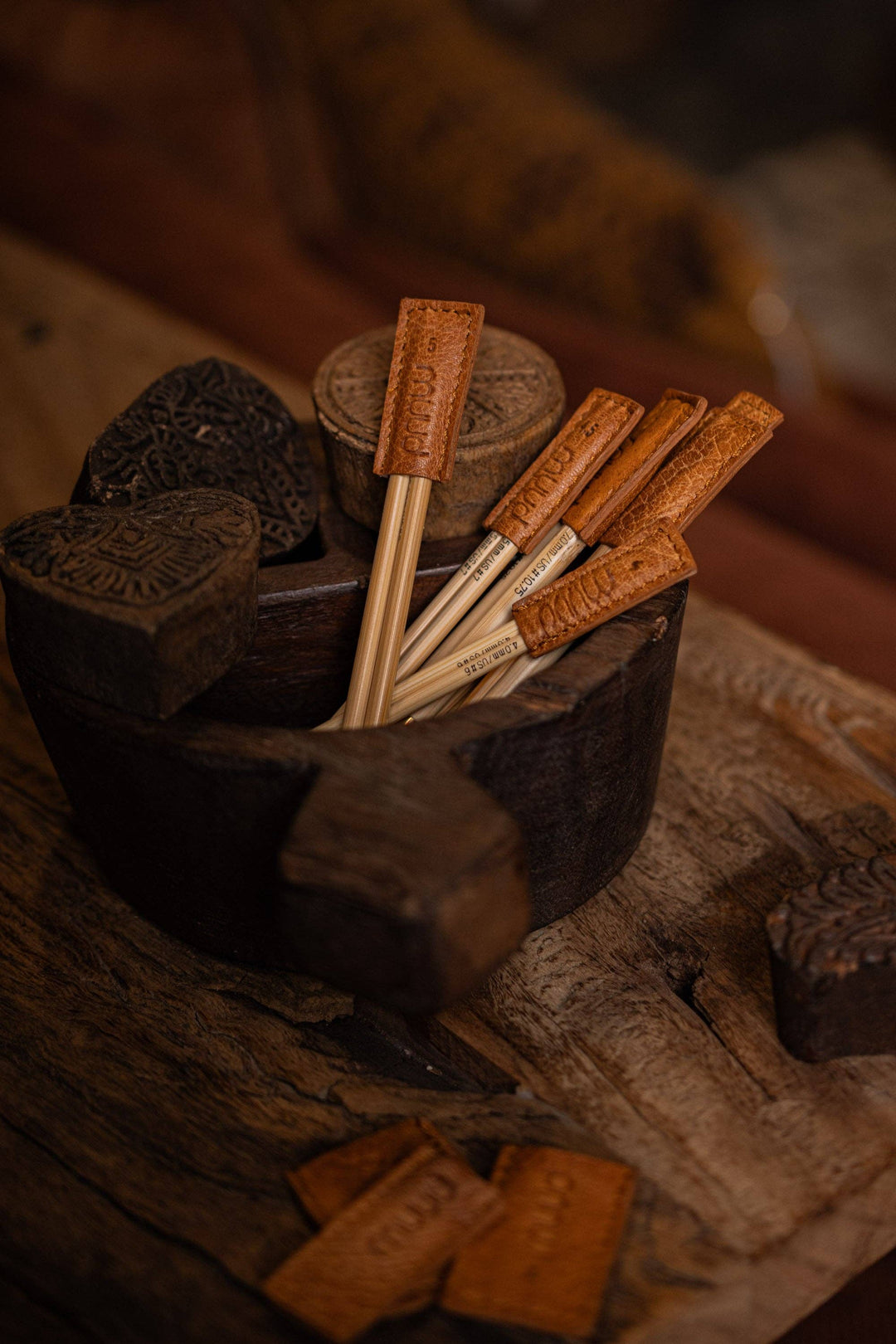 Chris – skinnlommer til strikkepinner