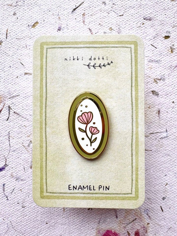 Emaljepin – Blomst